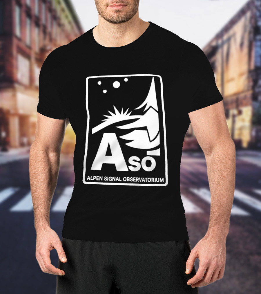 Aso Alpen Signal Observatorium Night Sky T-Shirt