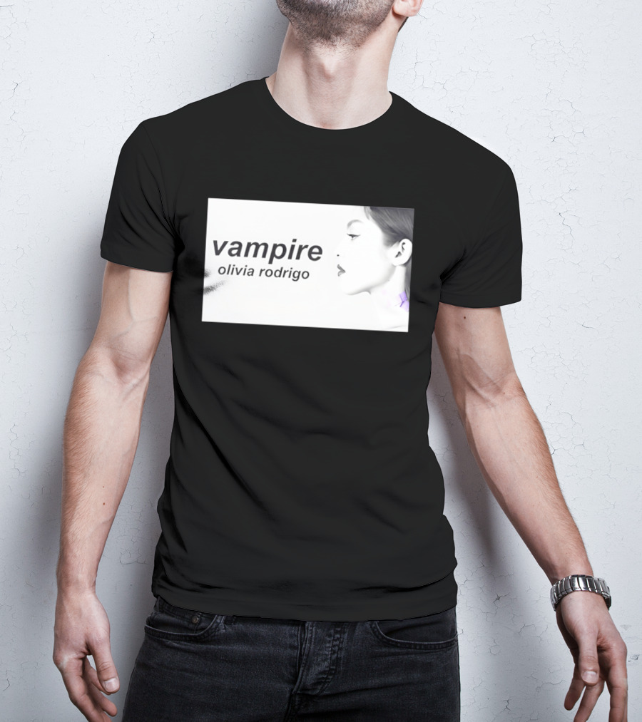 Vampire Olivia Rodrigo Pop Rock Side Profile T-Shirt