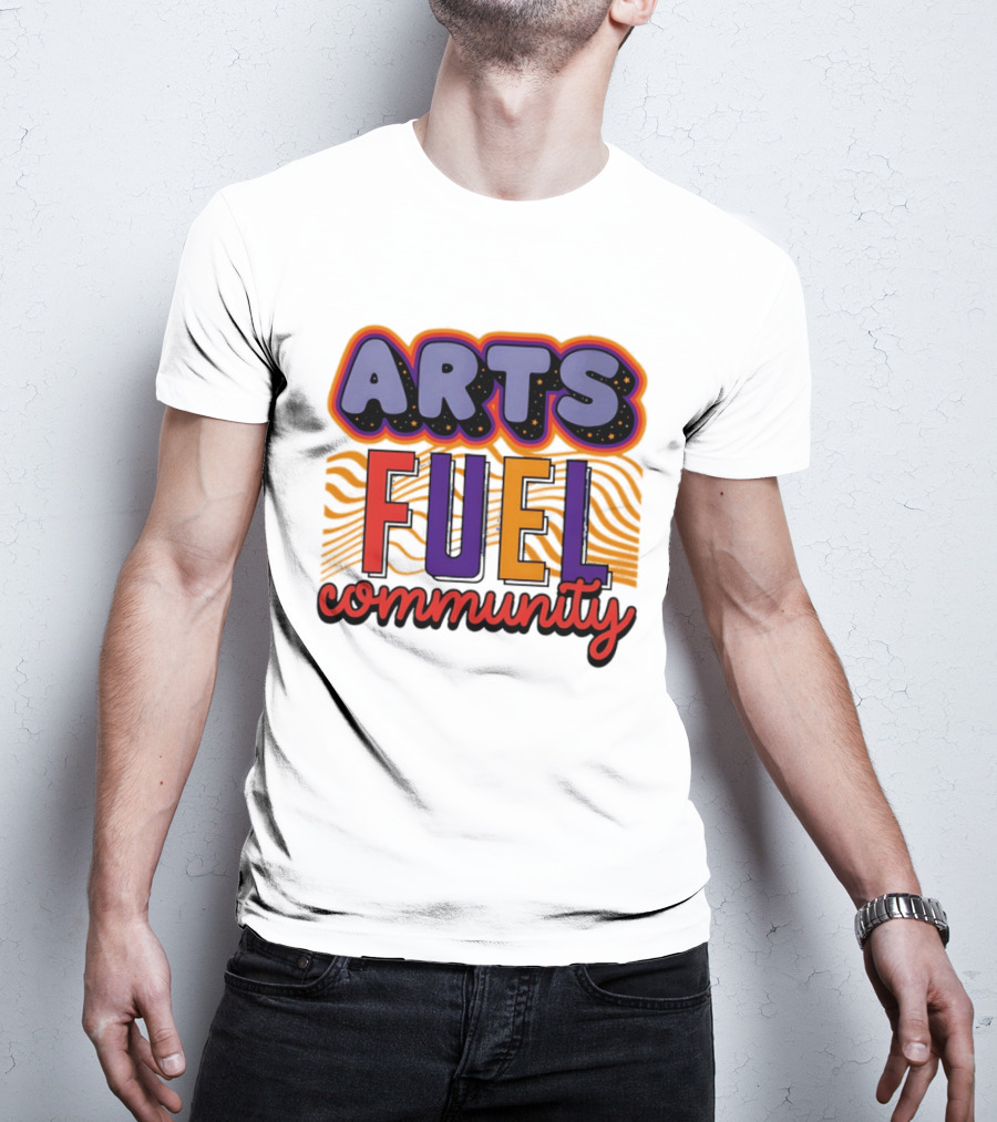 Arts Fuel Community Artswave Bold Colorful T-Shirt