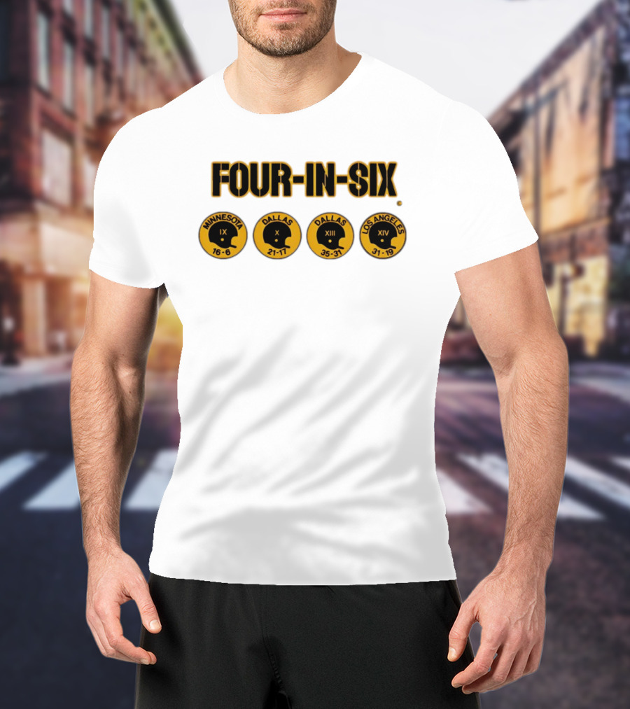 Four In Six Minnesota Dallas X XIII Los Angeles XIV IX 16 6 21 17 35 31 31 19 T-Shirt