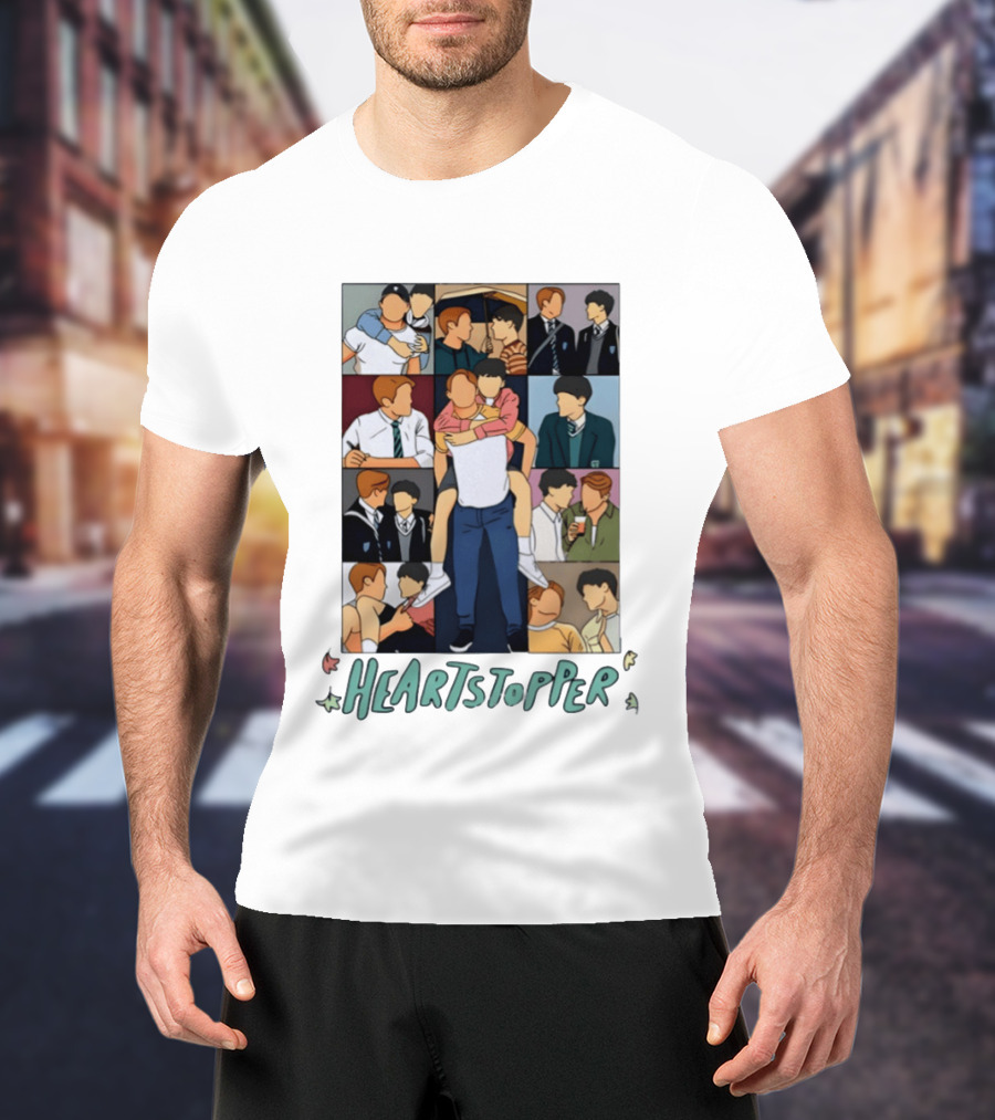 Heartstopper Nick And Charlie Comic Art Eras Tour T-Shirt