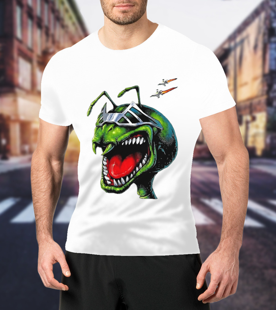 Hellstar Anthony Edwards Ant Man Alien Creature With Sunglasses And Spacecrafts T-Shirt