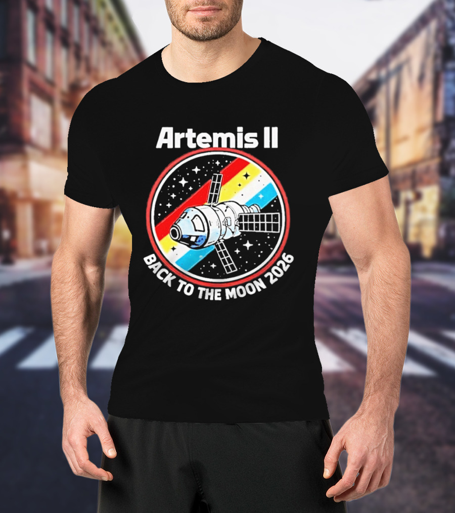 Artemis II NASA Mission Back To The Moon 2026 Spacecraft Patch T-Shirt