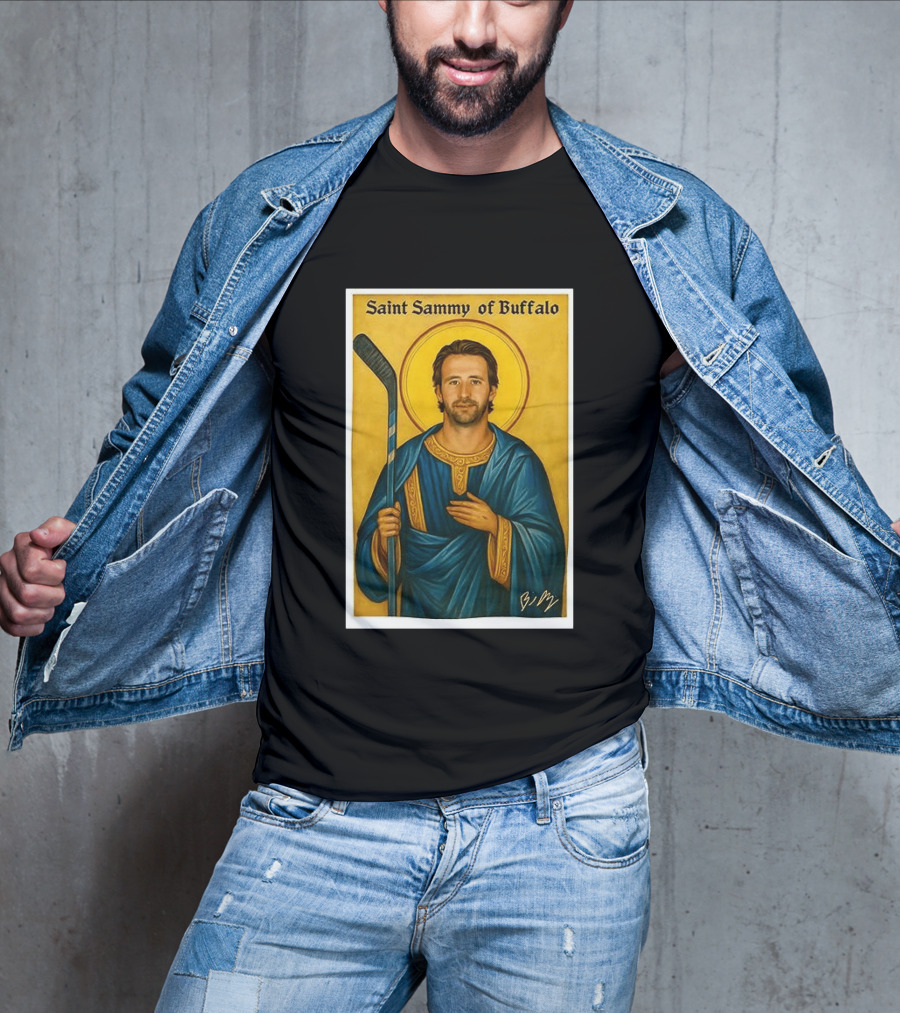 Saint Sammy Of Buffalo Hockey Player Icon NHL Buffalo Sabres T-Shirt