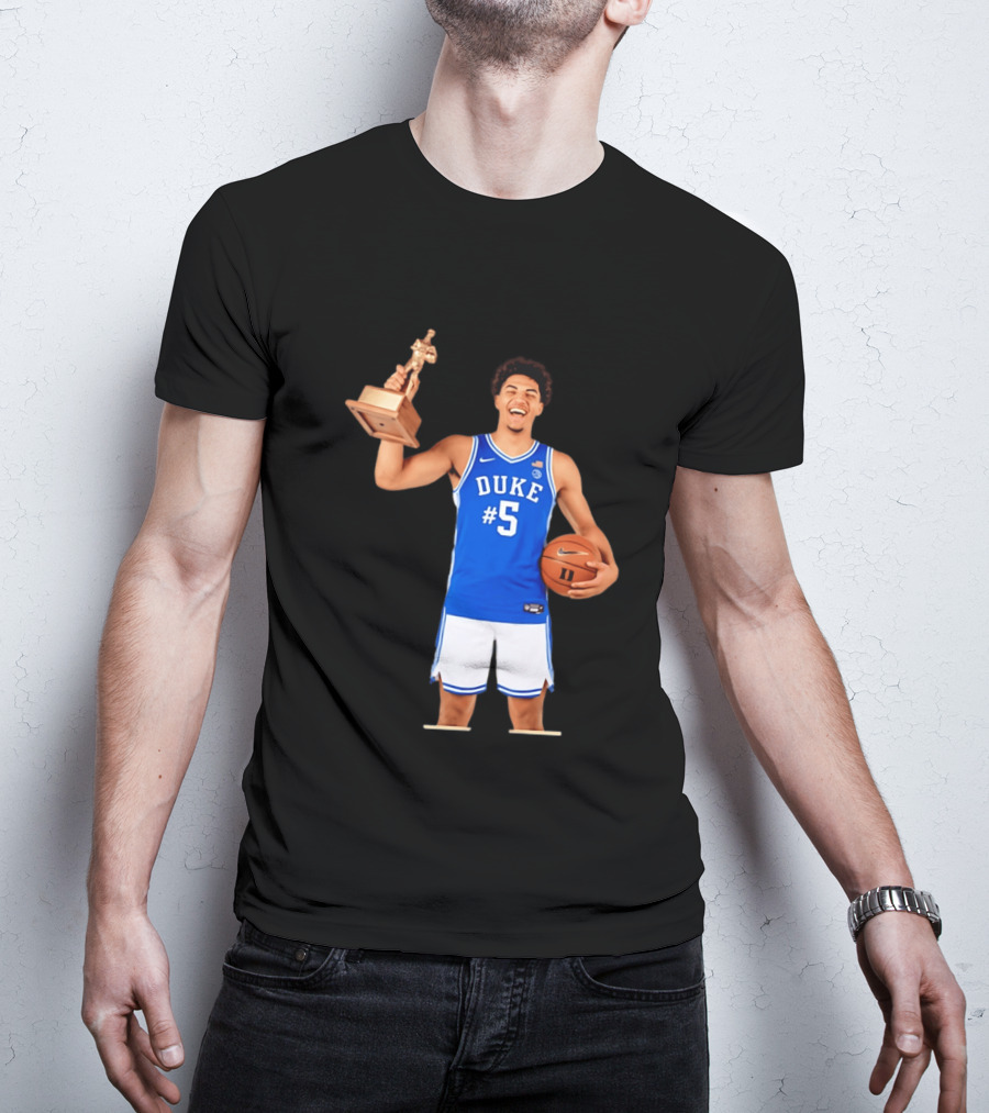Duke Basketball #5 Cameron Boozer Naismith Men's College Player Of The Year 2026 T-Shirt