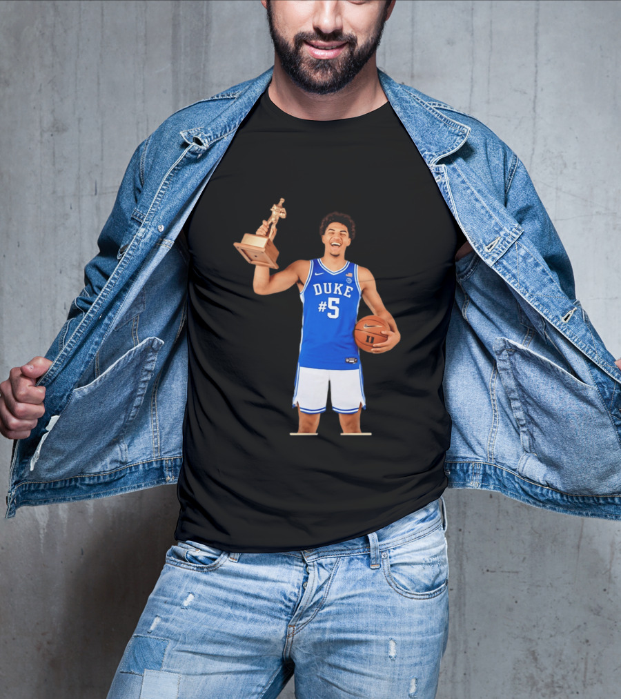 Duke Basketball #5 Cameron Boozer Naismith Men's College Player Of The Year 2026 T-Shirt