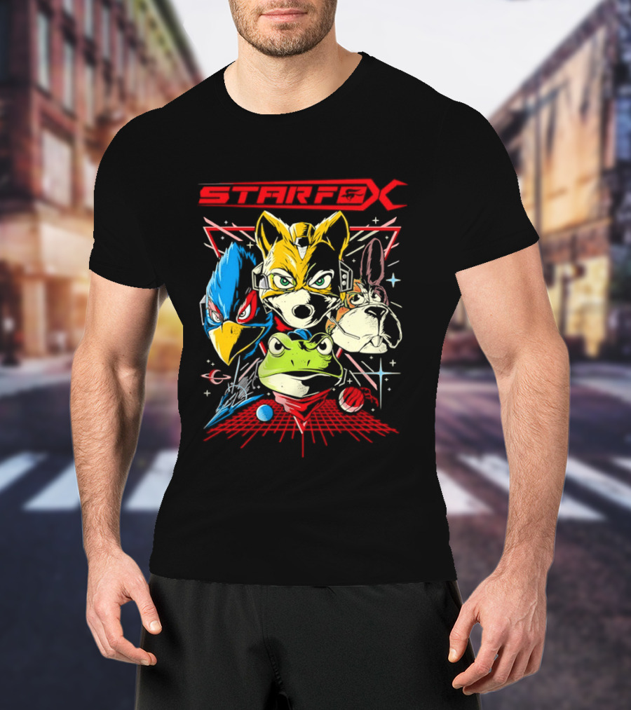 Star Fox The Final Mission V2 Fox McCloud Falco Lombardi Slippy Toad Gaming T-Shirt
