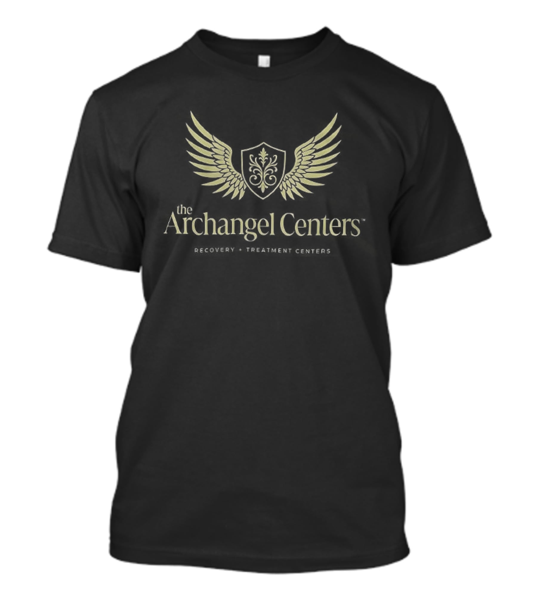 The Archangel Centers Recovery Treatment Solutions Wings And Shield T-Shirt