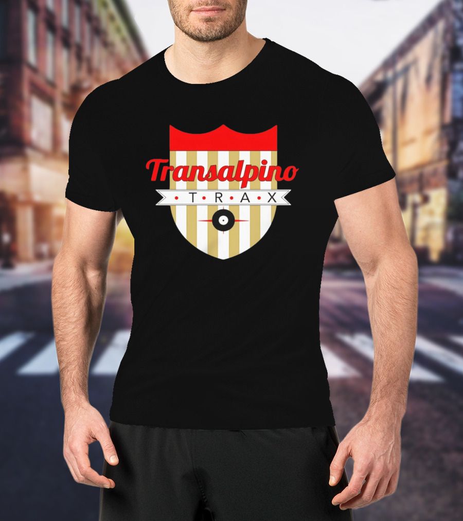 Transalpino Trax Shield Stripes And Record T-Shirt