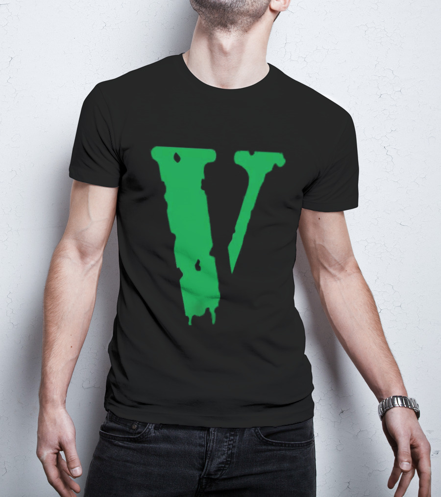 Vlone Friends Dripping Green V T-Shirt