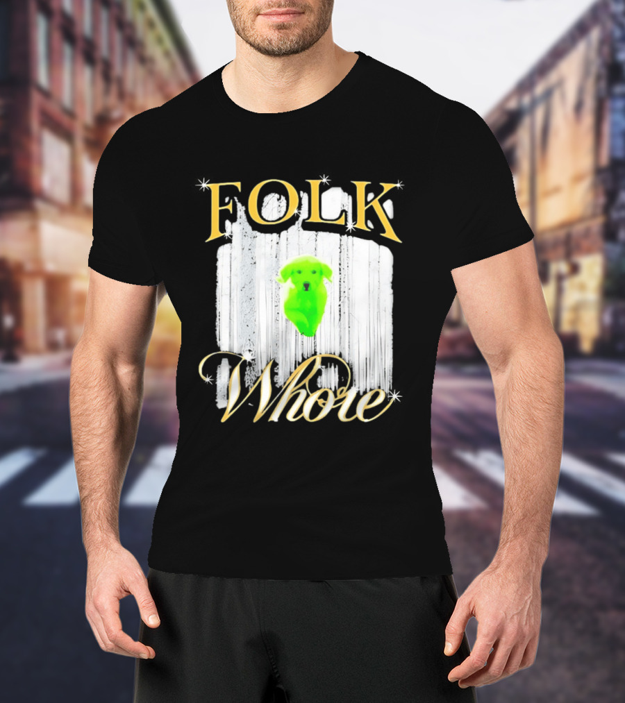 Green Dog Folk Whore T-Shirt