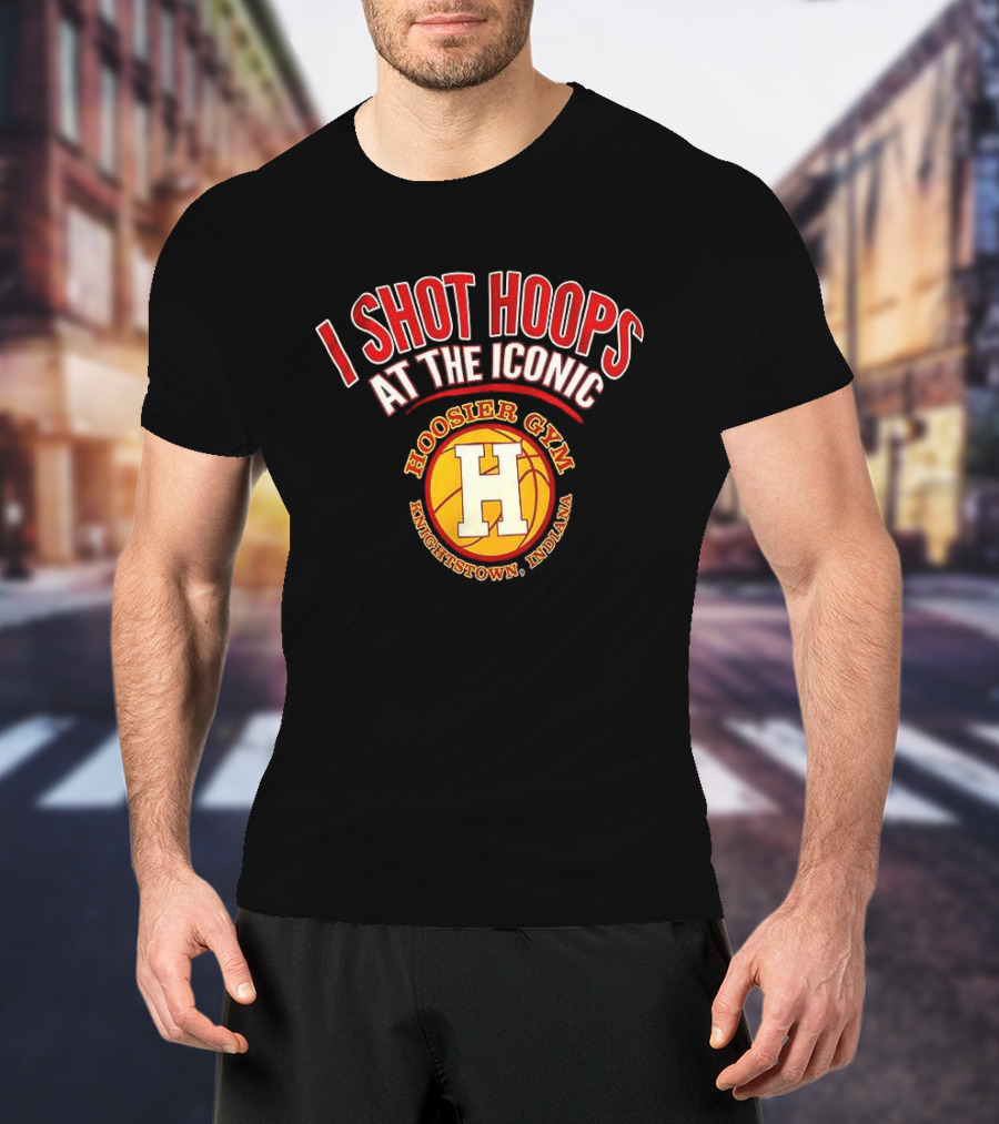 I Shot Hoops At The Iconic Hoosier Gym Knightstown Indiana T-Shirt