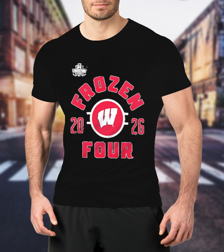 Wisconsin Badgers 2026 Frozen Four NCAA Men's Hockey Championship T-Shirt