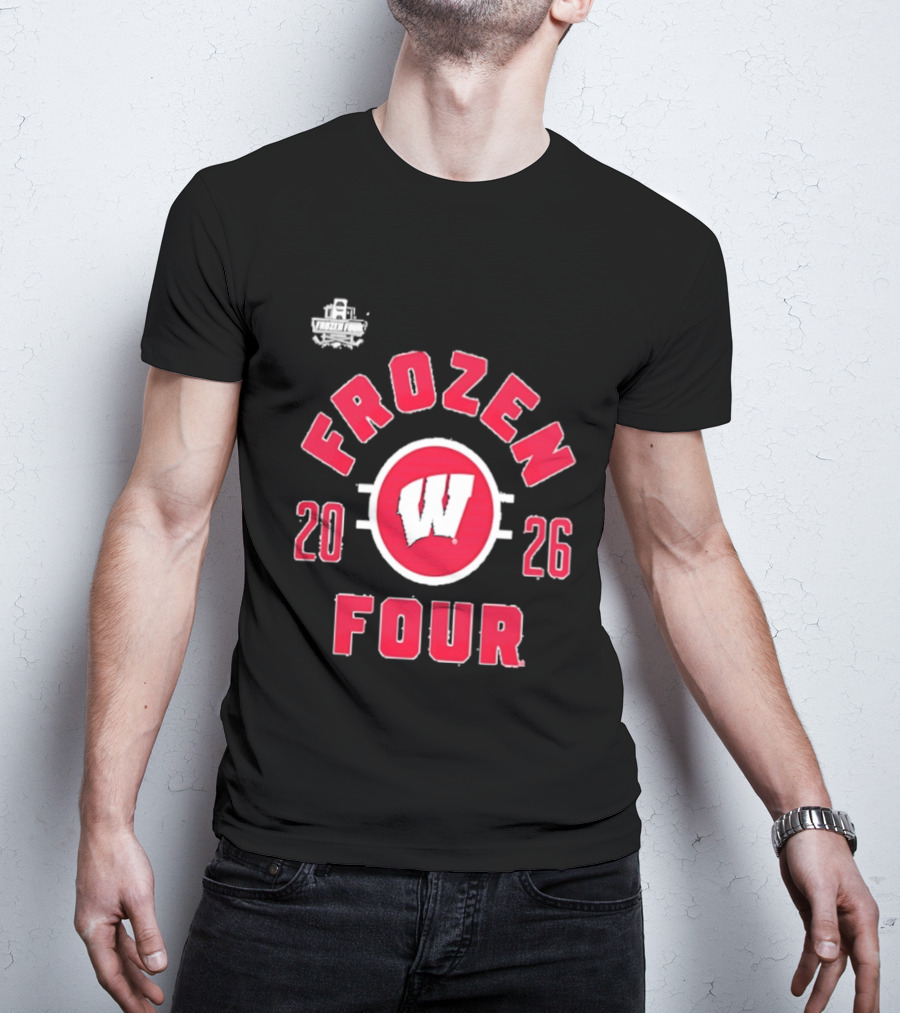 Wisconsin Badgers 2026 Frozen Four NCAA Men's Hockey Championship T-Shirt