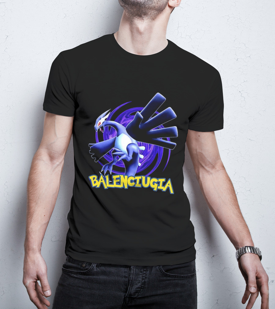 Lugia Balenciugia Fusion With Iconic Air Creature And Fashion Twist T-Shirt