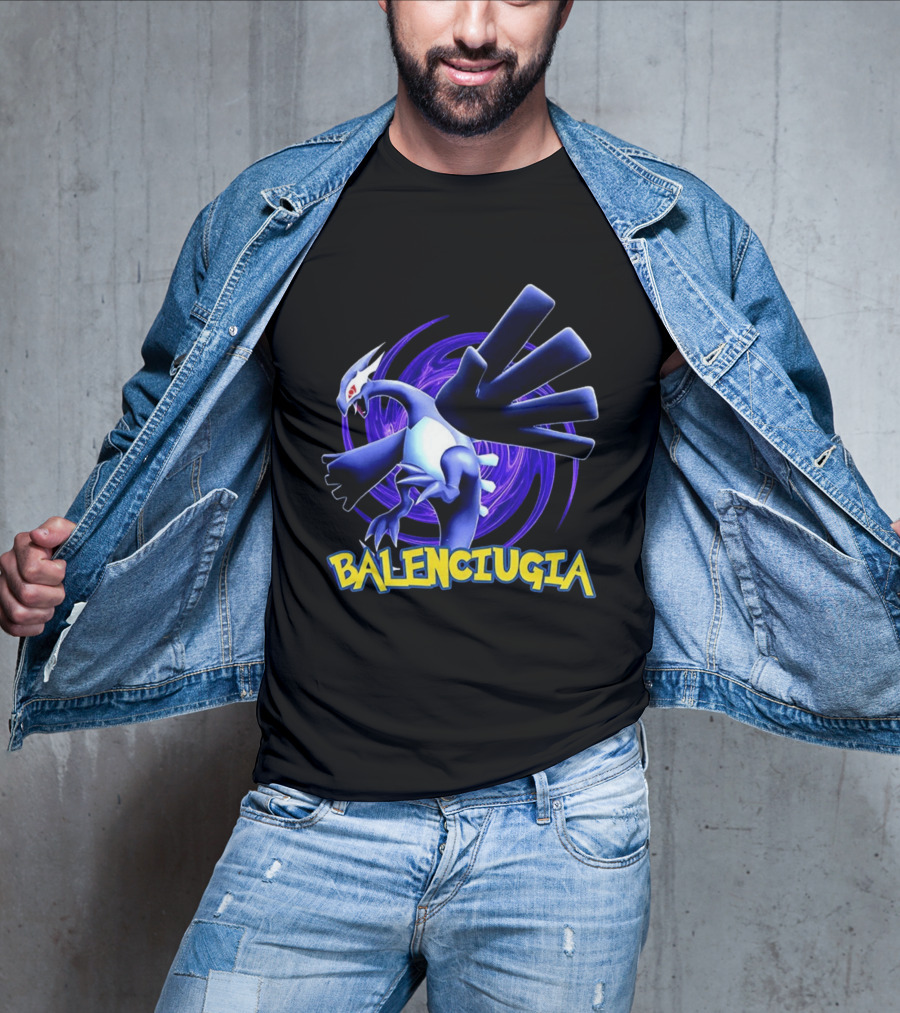 Lugia Balenciugia Fusion With Iconic Air Creature And Fashion Twist T-Shirt