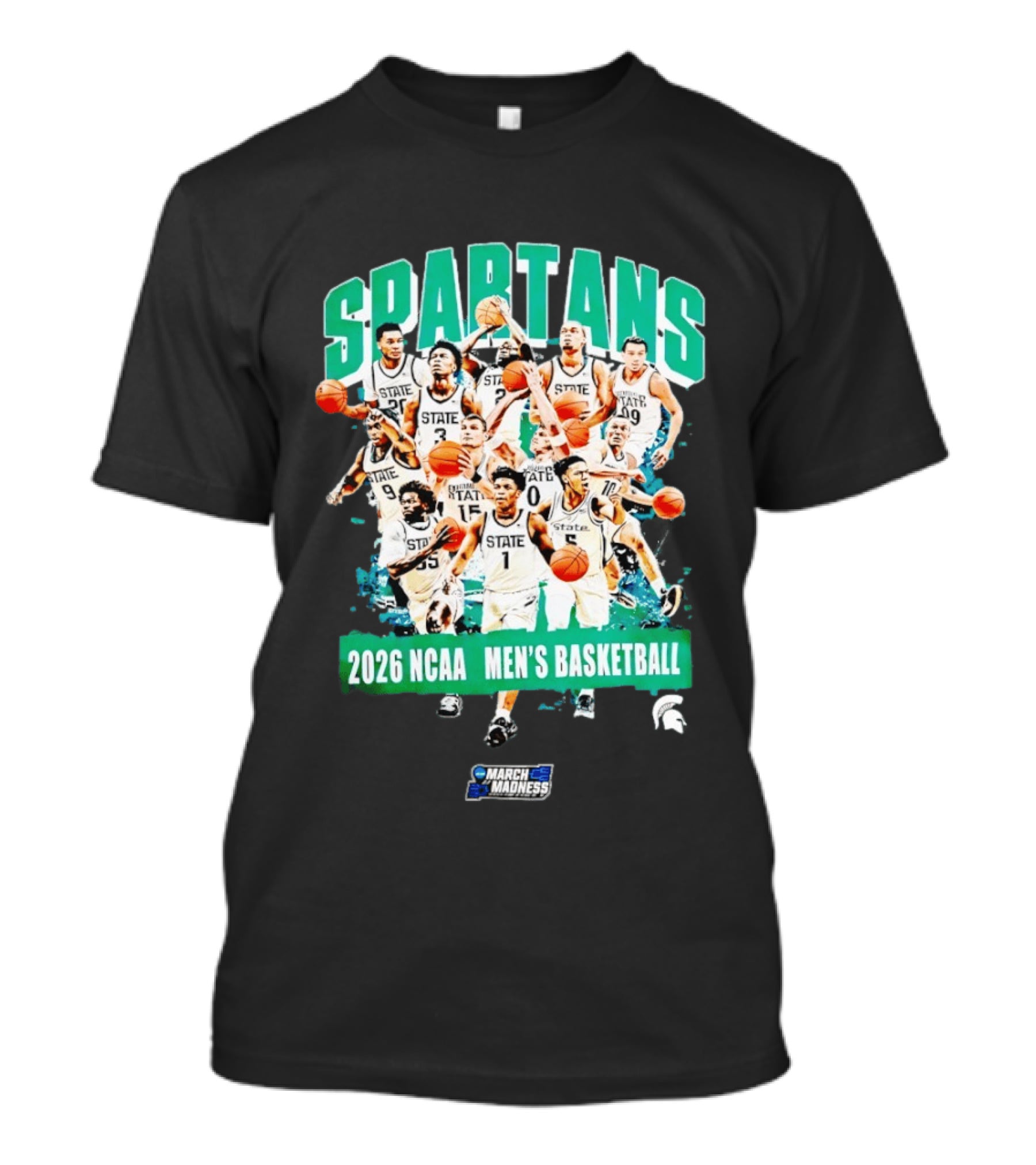 Spartans 2026 NCAA March Madness Men's Basketball Team Michigan State T-Shirt