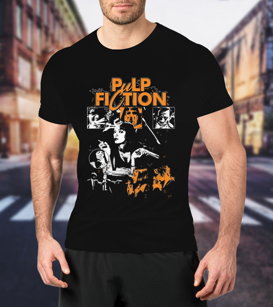 Pulp Fiction Vintage Film Style Featuring Mia Wallace T-Shirt