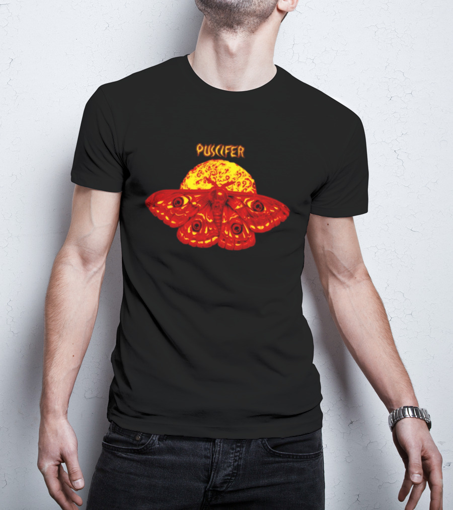 Puscifer April 4 2026 Boston MA Tour Fire Moth Sunburst T-Shirt