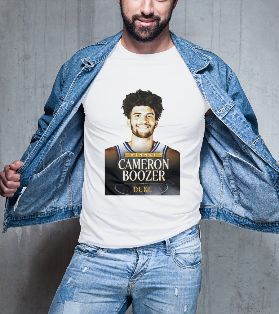 Winner Cameron Boozer Duke Basketball 2026 Naismith Men's College Player Of The Year T-Shirt