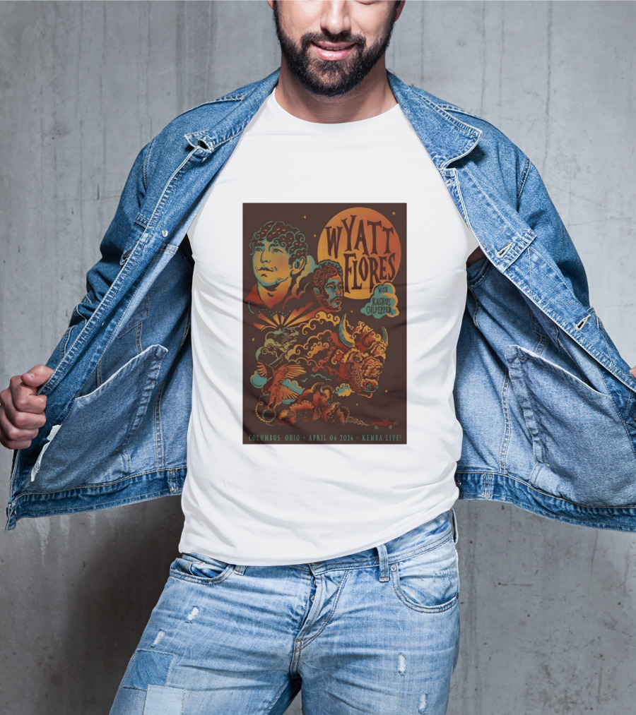 Wyatt Flores With Kashus Culpepper Columbus Ohio April 4 2026 Kemba Live Event T-Shirt