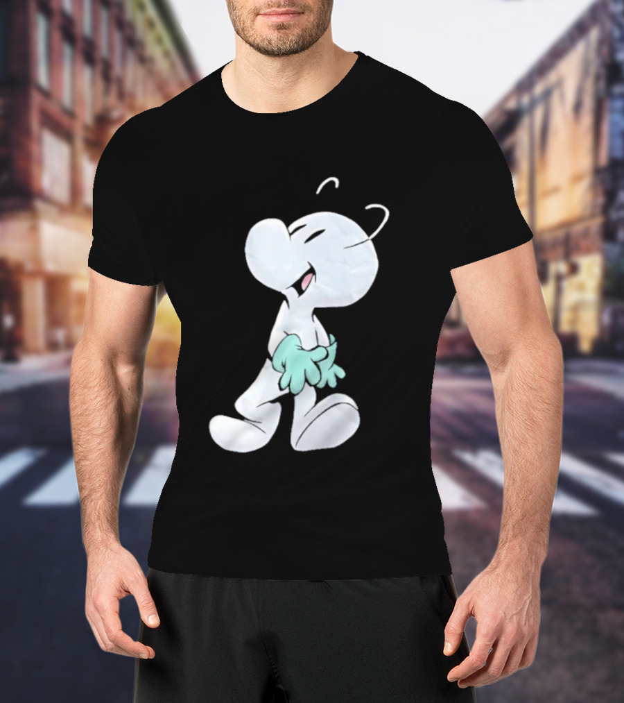 Fone Bone Character In Green Gloves Vintage Comic Style Bone Series T-Shirt