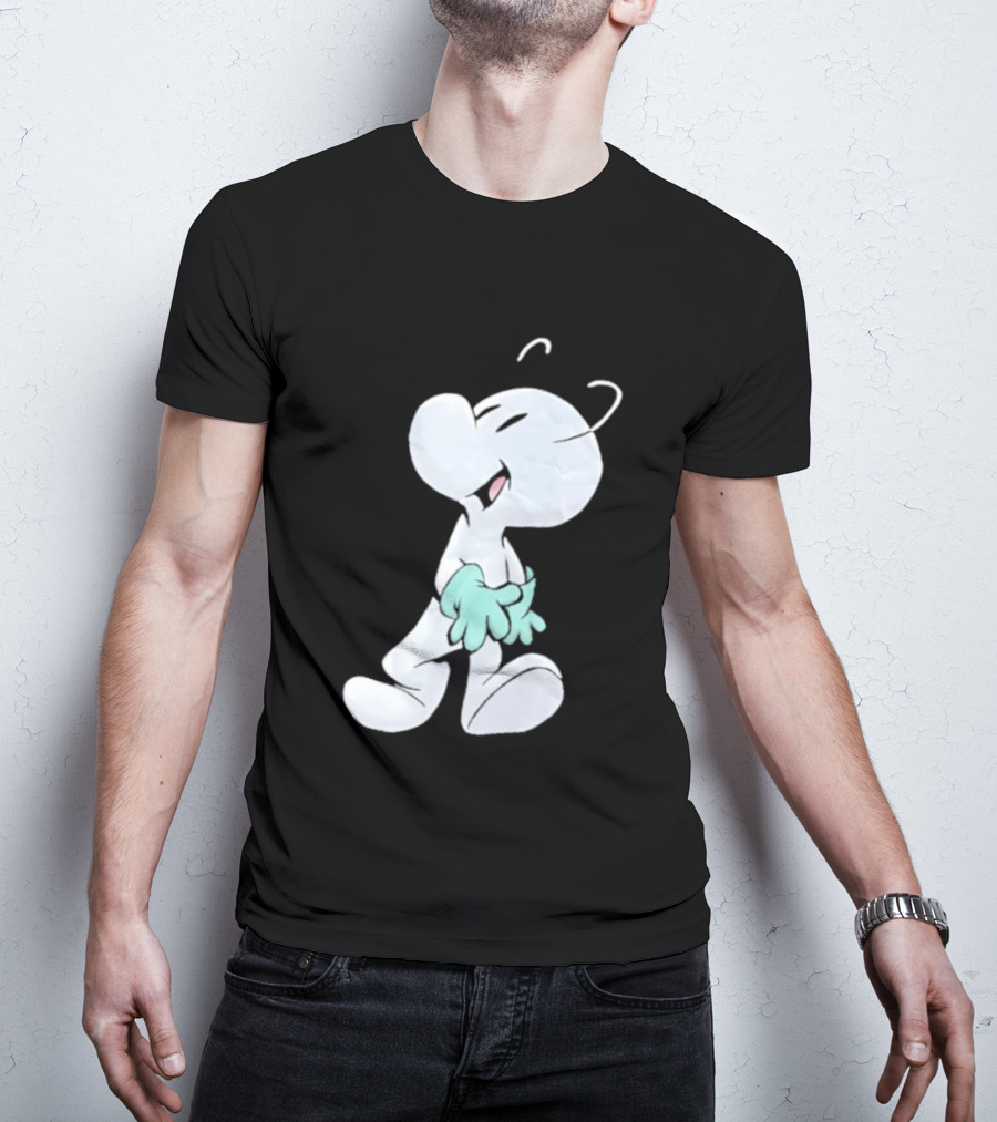 Fone Bone Character In Green Gloves Vintage Comic Style Bone Series T-Shirt