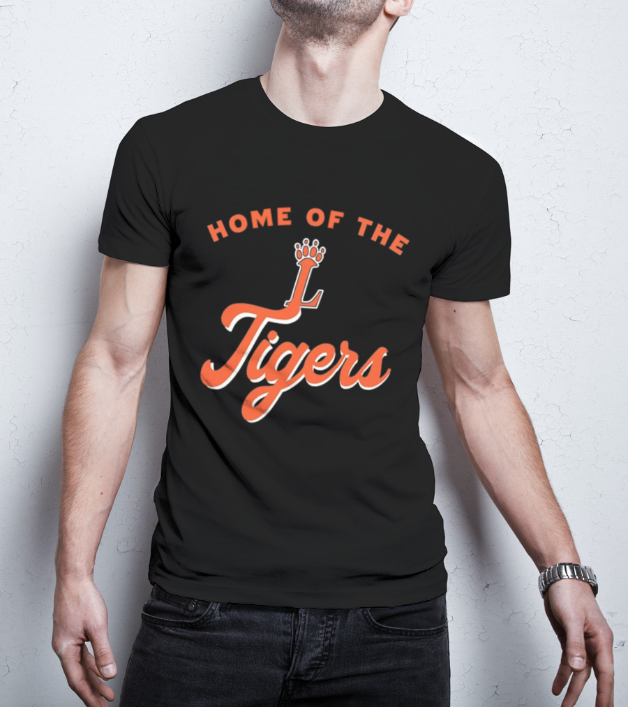 Loveland High School Home Of The Tigers Orange Crowned T-Shirt