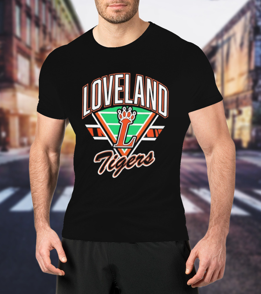 Loveland Tigers Football Gridiron Team T-Shirt