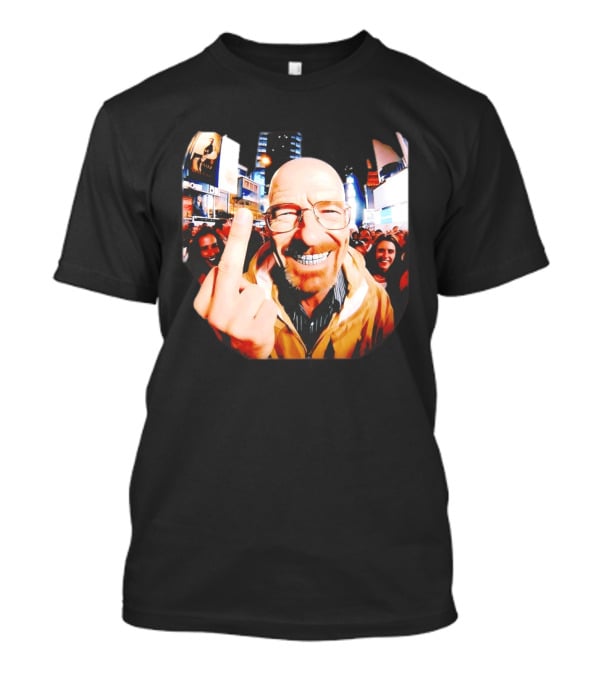 Breaking Bad Walter White Iconic Gesture In Urban Setting T-Shirt
