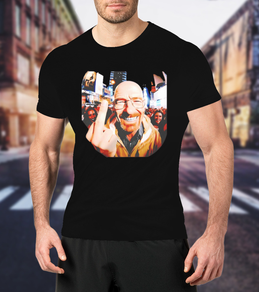 Breaking Bad Walter White Iconic Gesture In Urban Setting T-Shirt