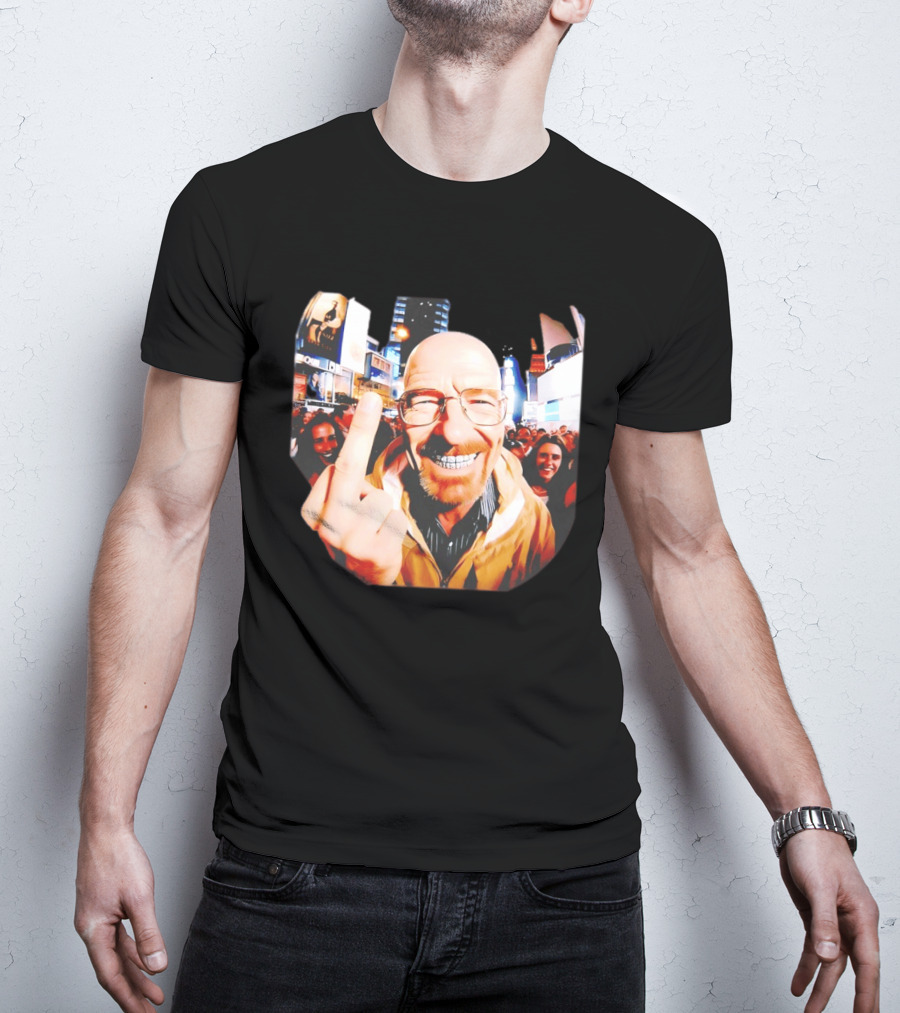 Breaking Bad Walter White Iconic Gesture In Urban Setting T-Shirt