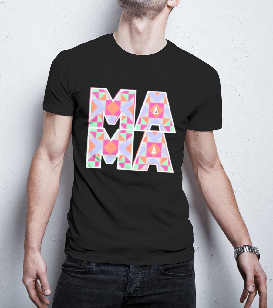 Mama Quilt Geometric T-Shirt