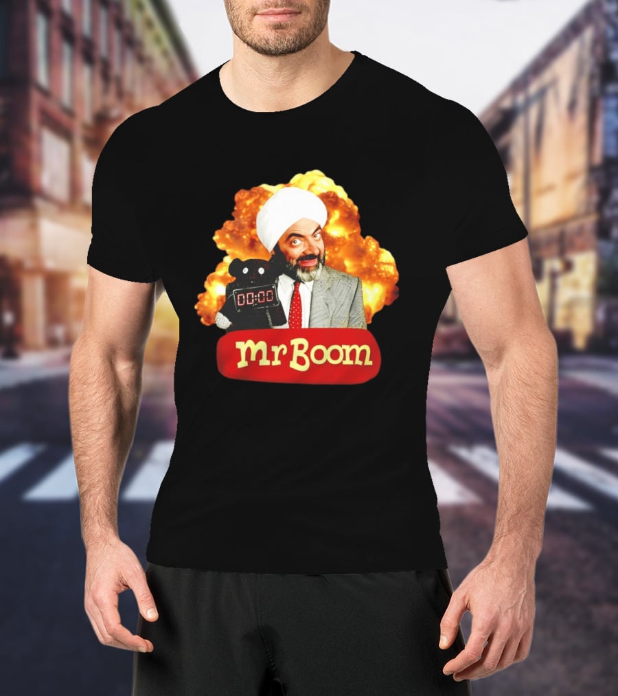 Mr Boom Meme Explosion Countdown Teddy T-Shirt