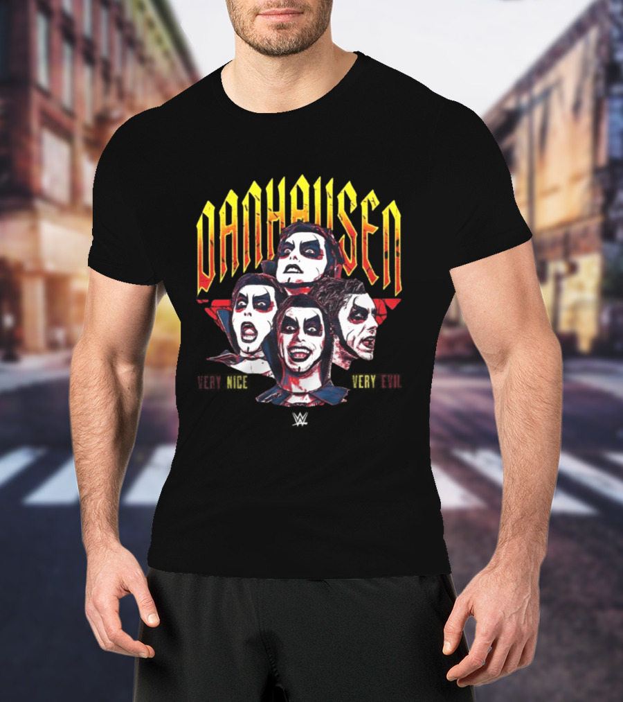 Danhausen Very Nice Very Evil Expressions WWE Face T-Shirt