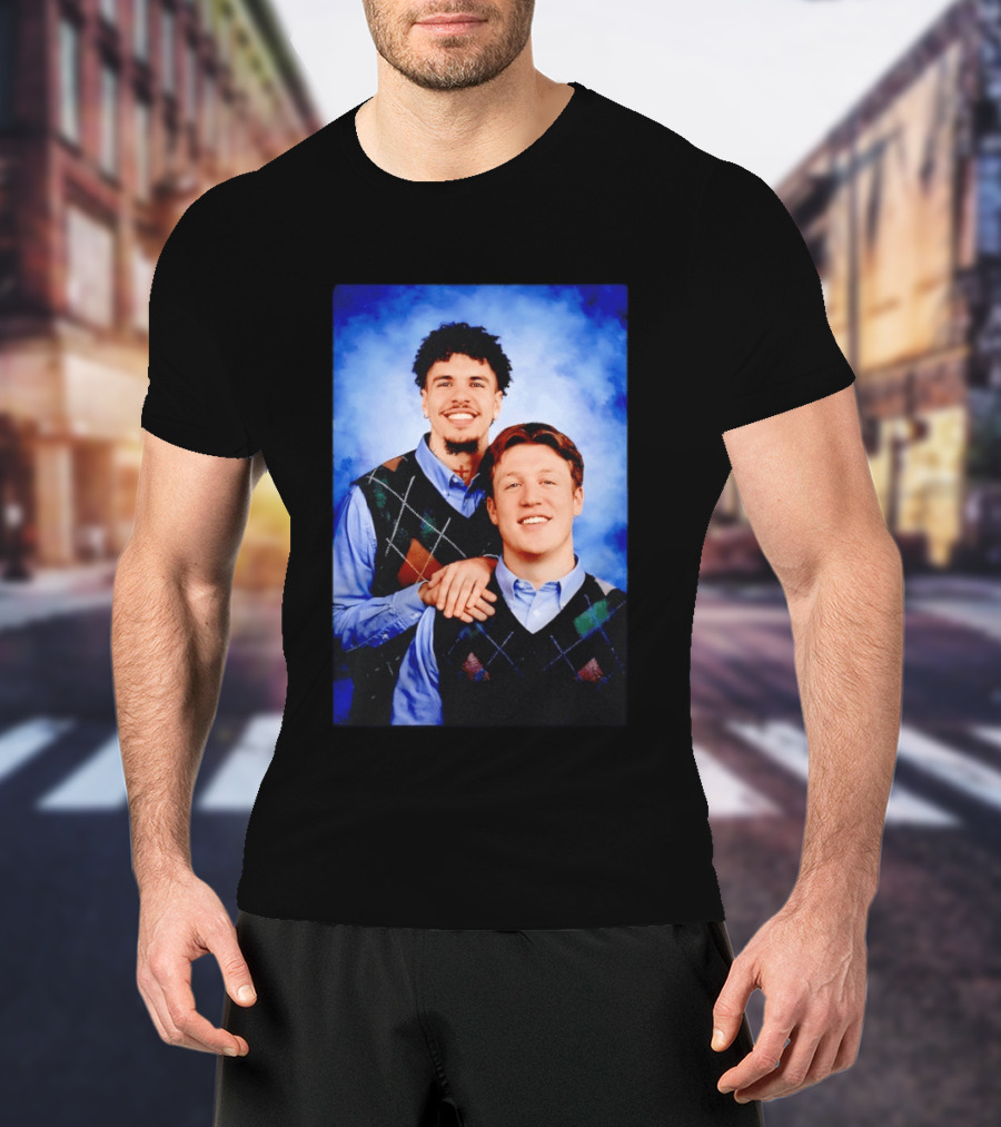 Jared Goff Amon Ra St Brown Step Brothers Detroit Lions T-Shirt