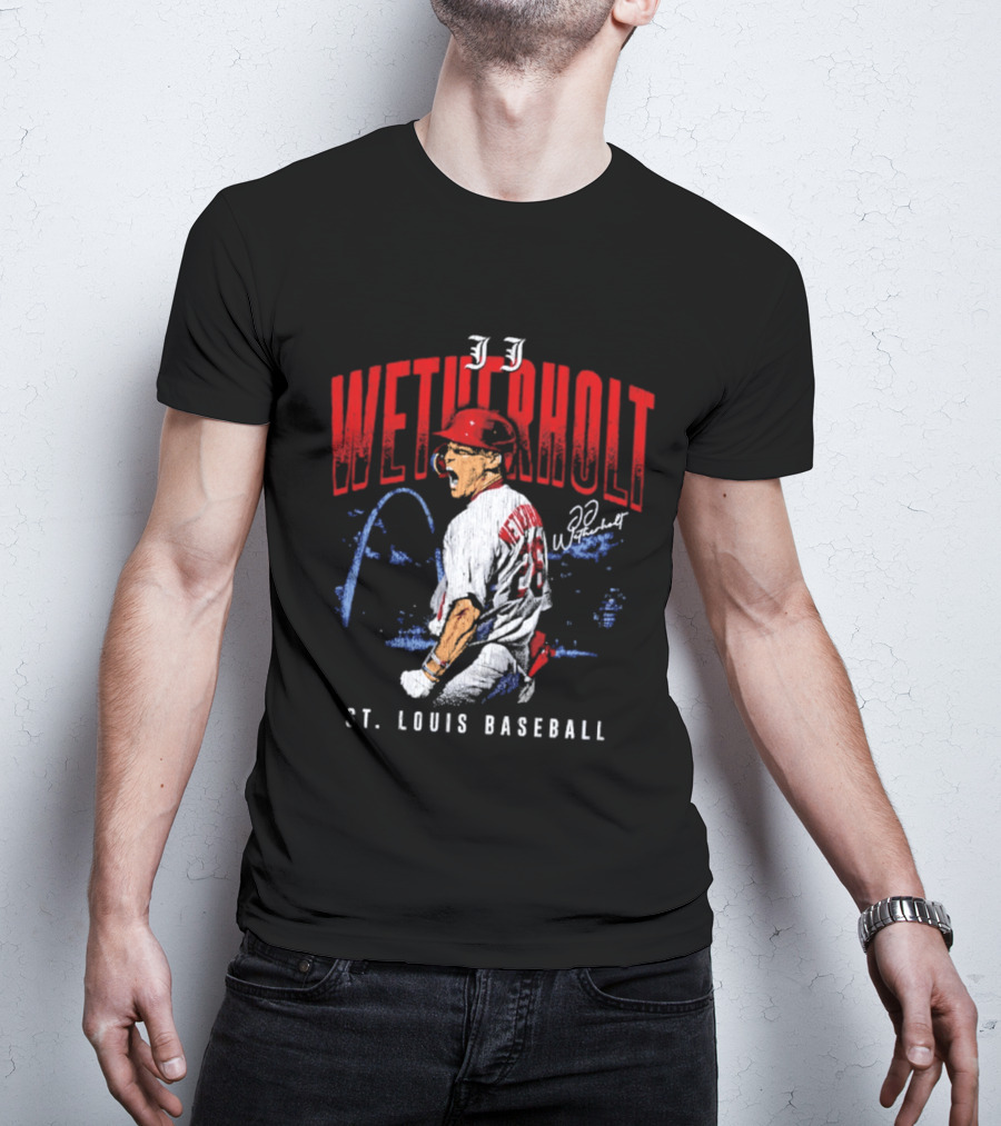 JJ Wetherholt St Louis Baseball Arch 32 T-Shirt