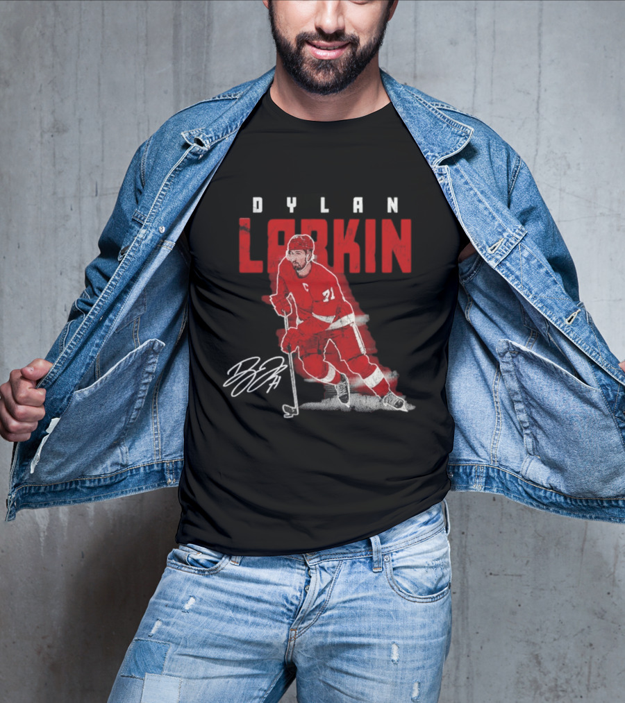Dylan Larkin Detroit Red Wings Captain 71 T-Shirt