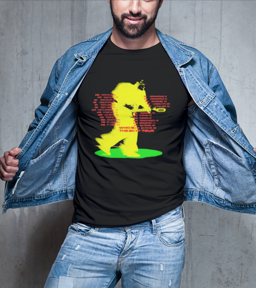 Who Is The Sky Tour With Astronaut Silhouette And Tour Dates T-Shirt