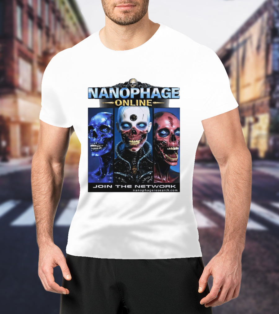 Nanophage Online Join The Network Nanophageresearch.com T-Shirt