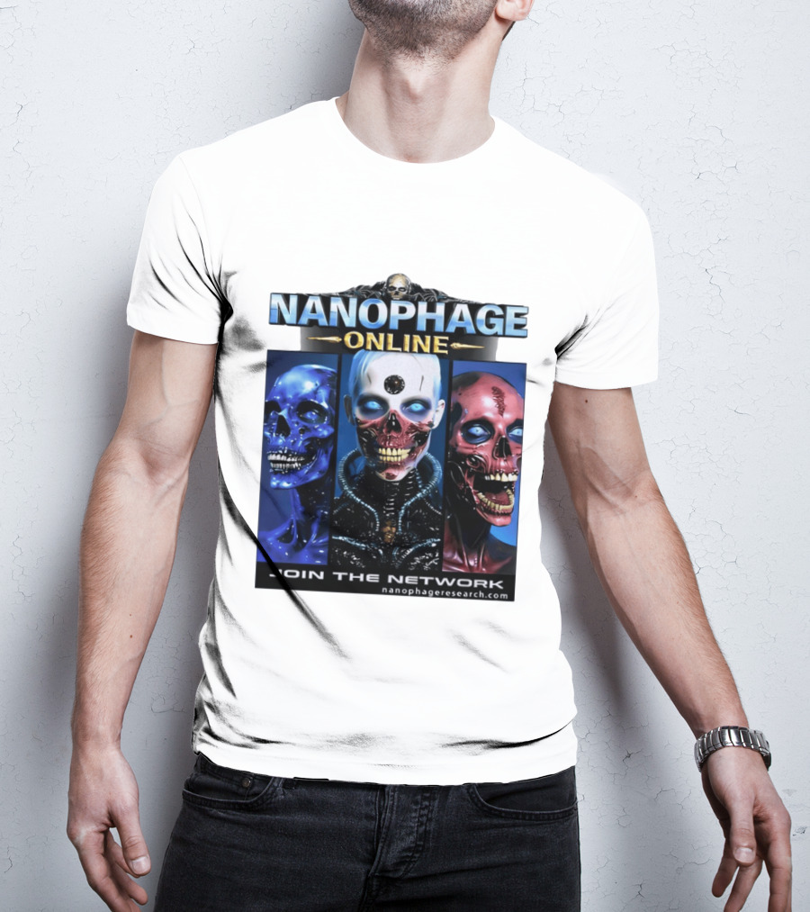 Nanophage Online Join The Network Nanophageresearch.com T-Shirt