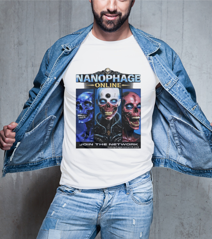 Nanophage Online Join The Network Nanophageresearch.com T-Shirt