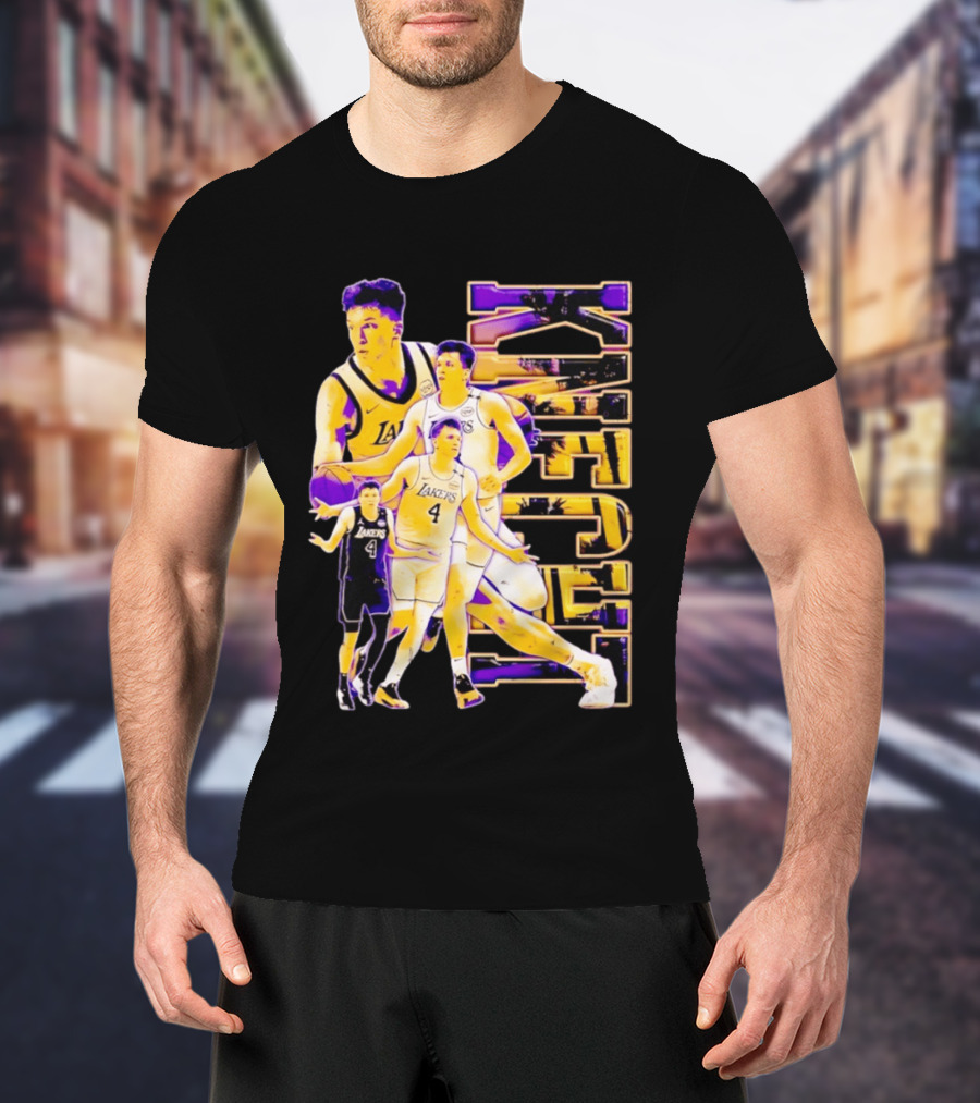 Dalton Knecht Los Angeles Lakers Basketball Lakers 4 T-Shirt