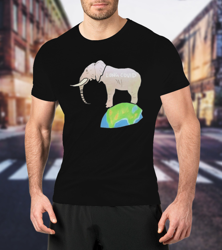 Elephant Long Covid Earth T-Shirt