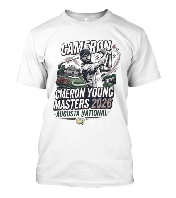 Cameron Young Augusta National Masters 2026 Golf T-Shirt