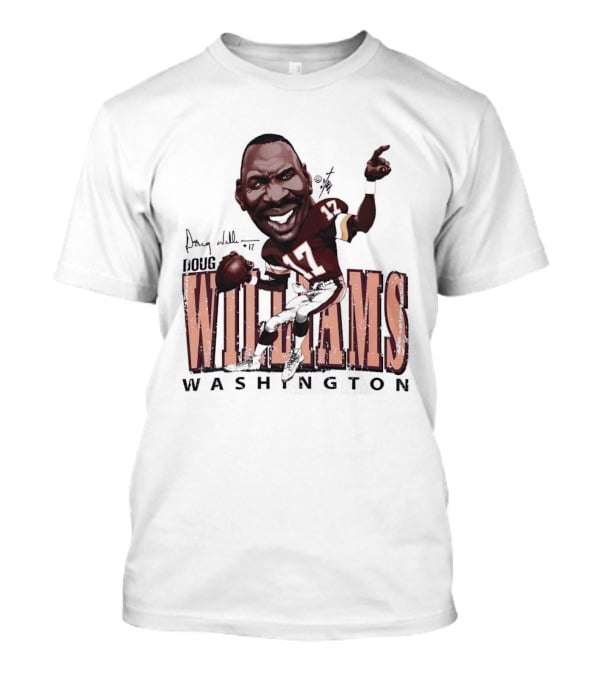 Doug Williams Washington Commanders Football Cartoon Caricature T-Shirt