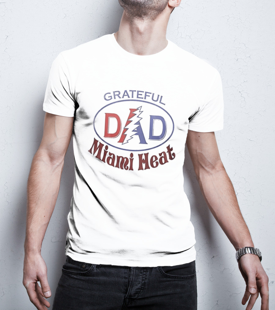 Grateful Dad Miami Heat Collaboration Father's Day T-Shirt