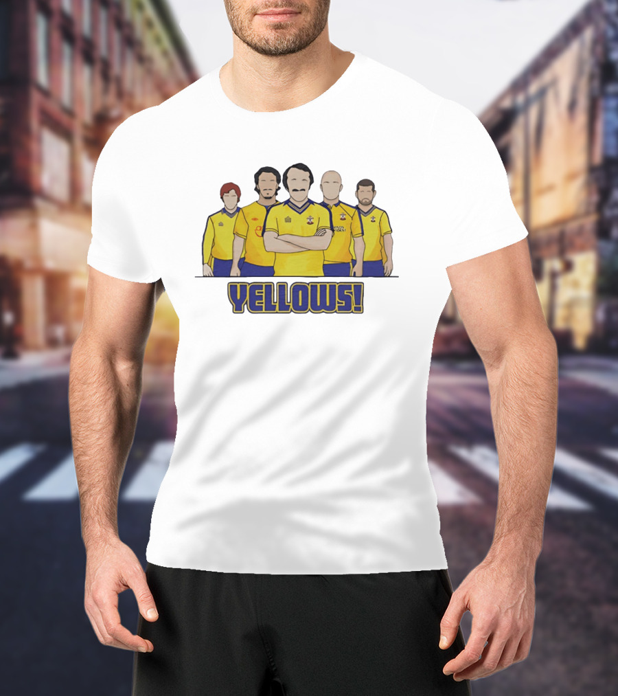 Yellows Southampton Football Club Retro Team T-Shirt