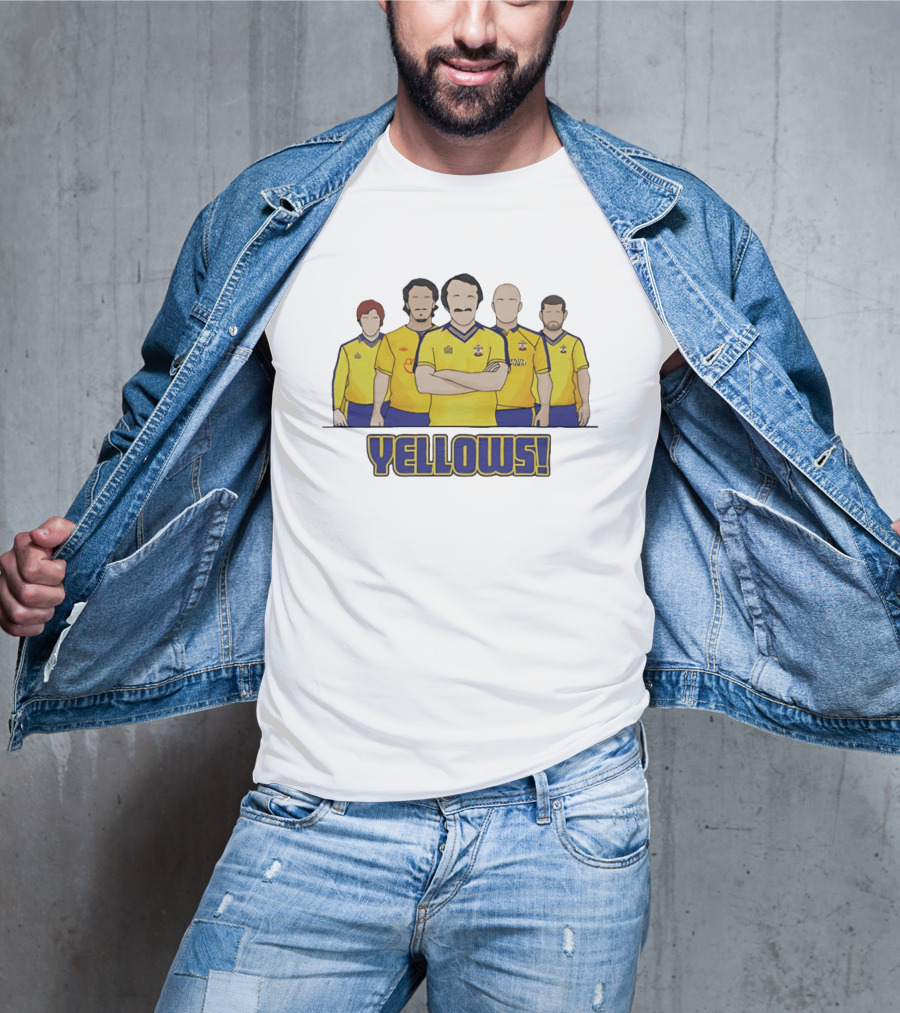 Yellows Southampton Football Club Retro Team T-Shirt