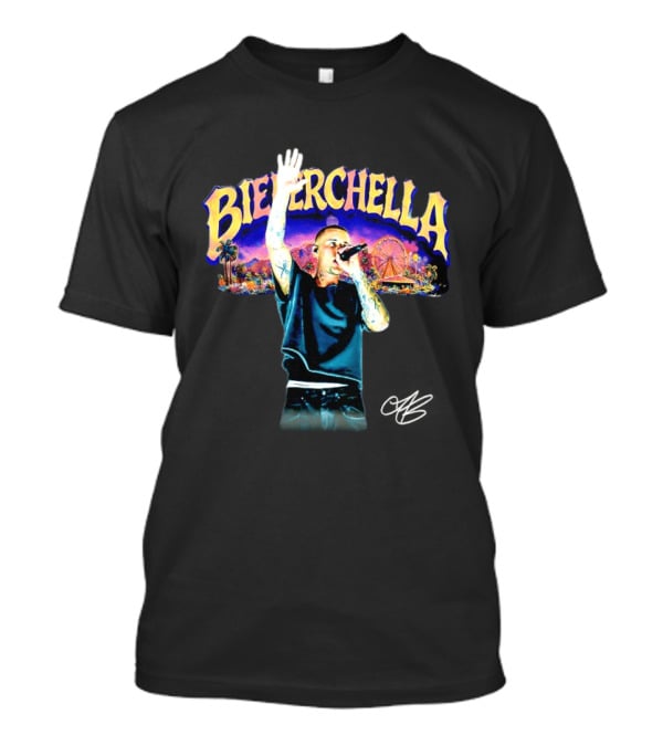 Justin Bieber Bieberchella Tour Festival Concept With Stage Performance And Amusement Park T-Shirt